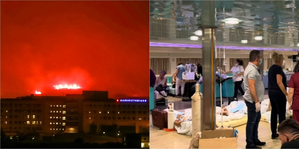 Kόλαση στην Αλεξανδρούπολη: Εκκενώθηκε το νοσοκομείο και 8 οικισμοί μέσα στη νύχτα (pics&vid)