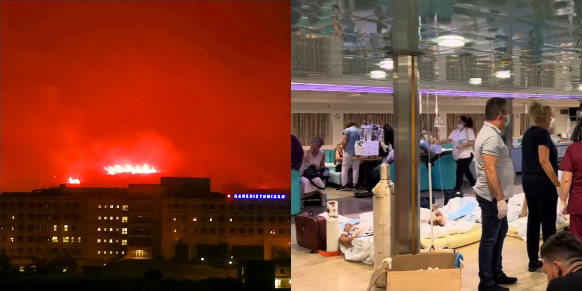 Kόλαση στην Αλεξανδρούπολη: Εκκενώθηκε το νοσοκομείο και 8 οικισμοί μέσα στη νύχτα (pics&vid)