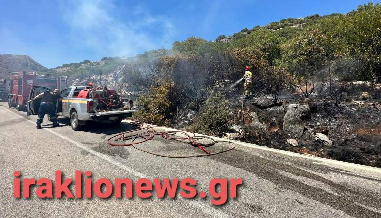 Φωτιά ΤΩΡΑ κοντά στο δάσος της Κέρης στο Ηράκλειο Κρήτης