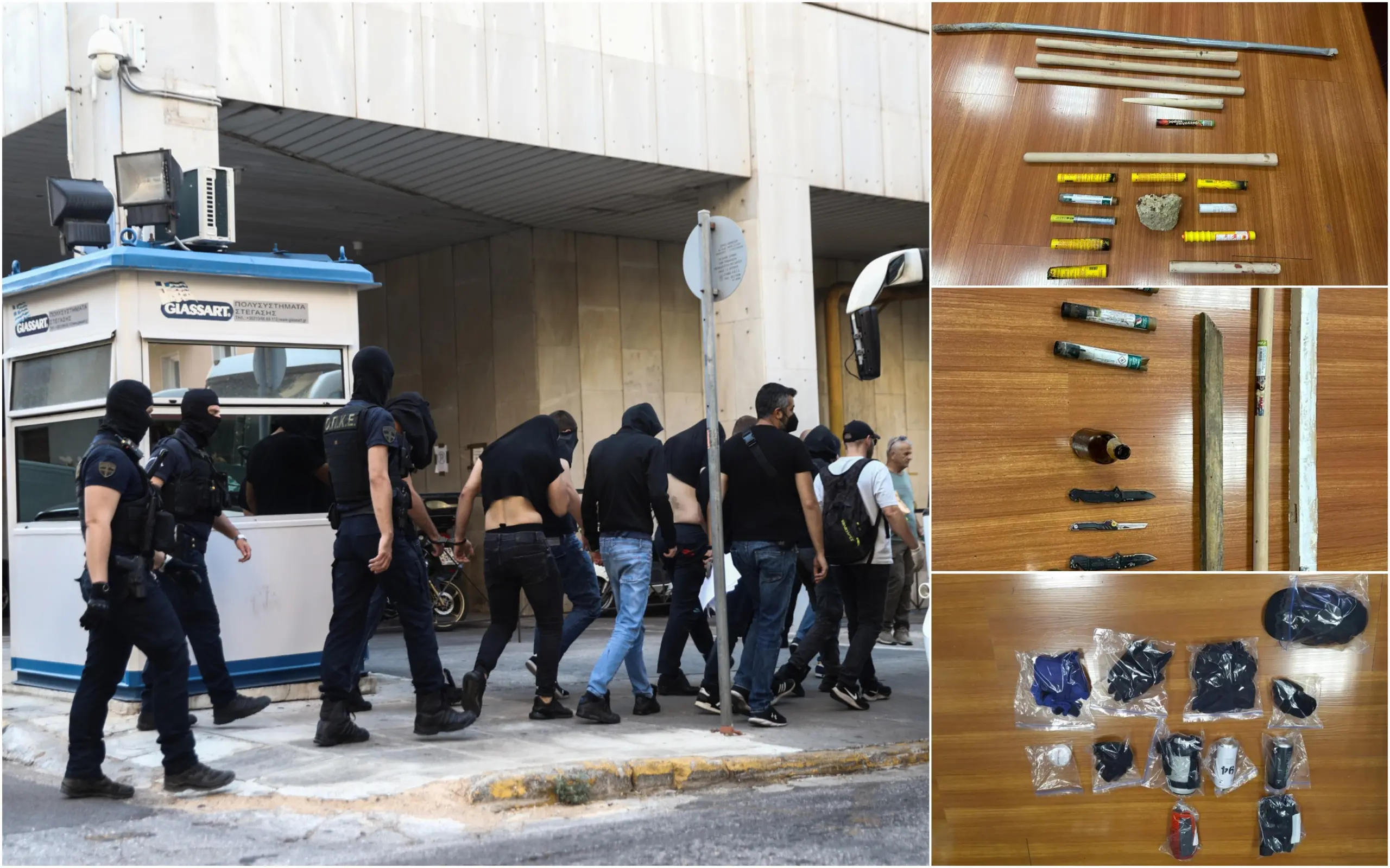 Τα «φονικά» ευρήματα της ΕΛΑΣ στο σημείο των συμπλοκών στη Νέα Φιλαδέλφεια – Στυλιάρια και σουγιάδες έφεραν οι Κροάτες