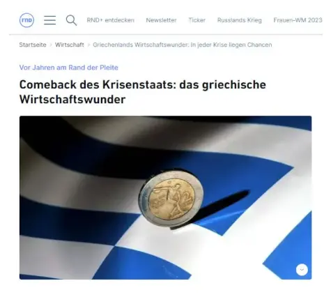 Γερμανικός Τύπος: Το οικονομικό θαύμα της Ελλάδας – Από το χείλος της χρεοκοπίας στο εντυπωσιακό comeback