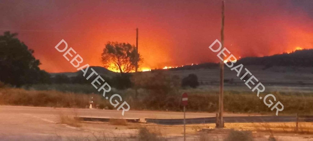 Φωτιά στην Αλεξανδρούπολη: Νέο μήνυμα του 112 για εκκένωση οικισμού