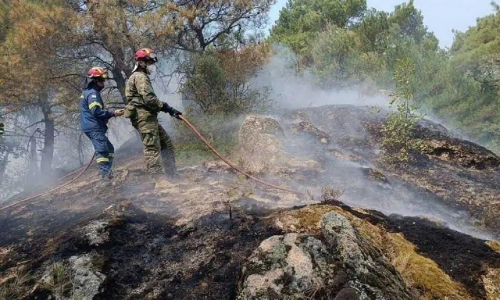 Σε ύφεση η φωτιά στον Έβρο – Συνεχίζουν τις επιχειρήσεις οι πυροσβέστες