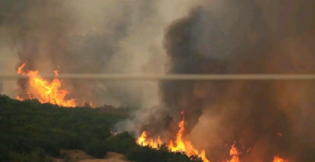 Φωτιά στη Σέρρες – Στο Παγγαίο όρος