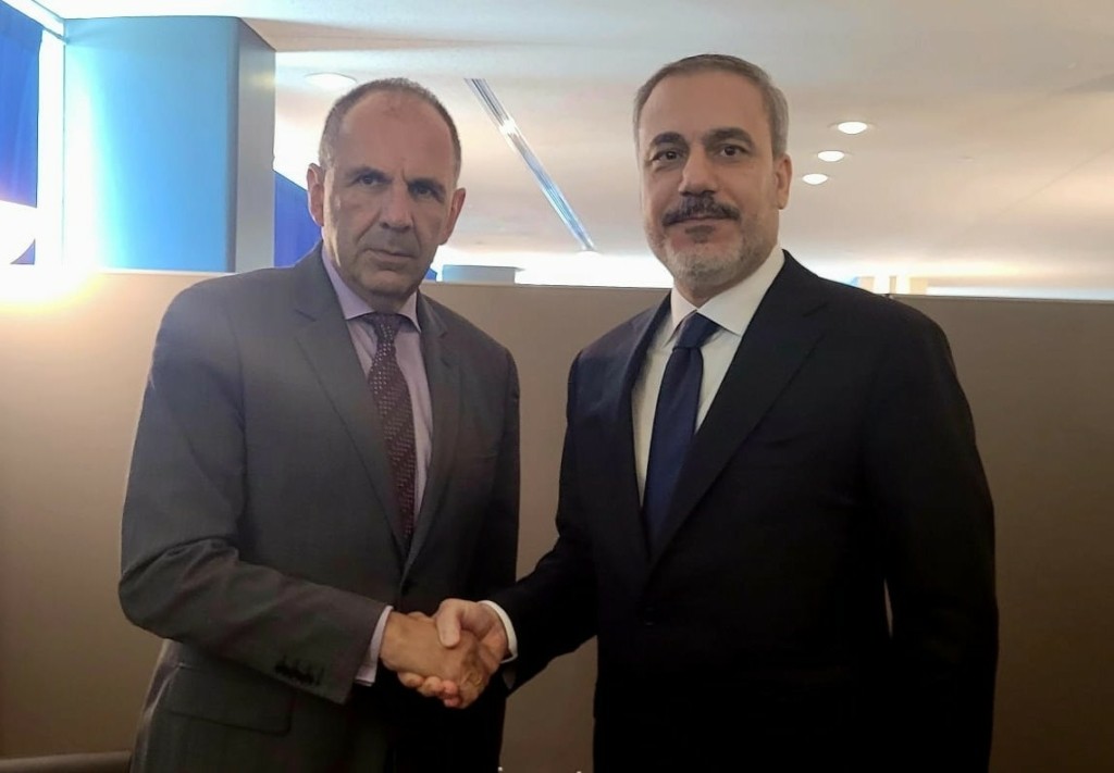Συναντήθηκαν Γεραπετρίτης – Φιντάν στην έδρα του ΟΗΕ