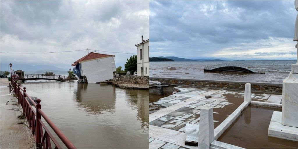 Βούλιαξε η Θεσσαλία: Σοκάρει η νέα δορυφορική εικόνα με την τεράστια έκταση της πλημμύρας – Αγωνία για τη Λάρισα