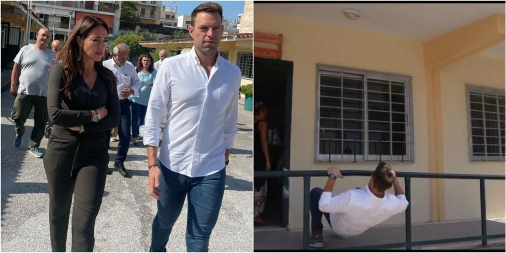 Ο Στέφανος Κασσελάκης “έκοψε” τη Δόμνα Μιχαηλίδου στο… μοντάζ – Χαμός στο Twitter για το limbo” σε σχολείο ΑμεΑ