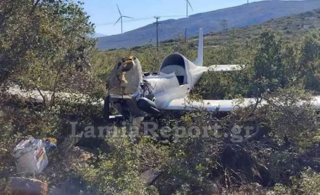 Θήβα: Έπεσε μικρό αεροσκάφος της Αερολέσχης – Χωρίς τις αισθήσεις του ο χειριστής