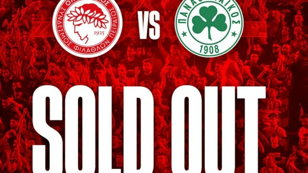 Ολυμπιακός – Παναθηναϊκός: Sold out το “Γεώργιος Καραϊσκάκης” 3 ήμερες πριν την σέντρα