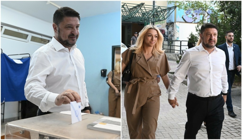 Ψήφισε στον Βύρωνα ο Νίκος Χαρδαλιάς μαζί με την κόρη του – Γιατί “άργησε” να βγει από το παραβάν (pics&vid)