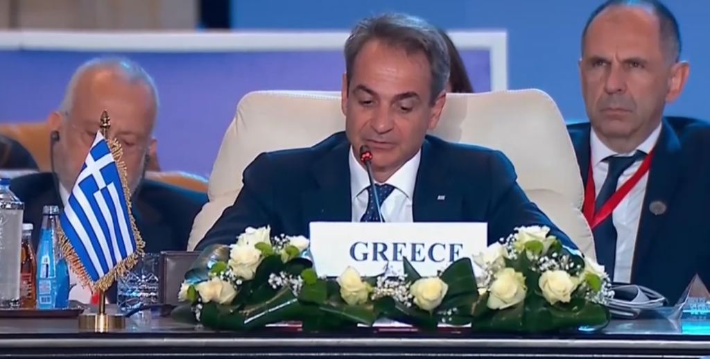 Μητσοτάκης από Κάιρο: Καμία στρατιωτική παρέμβαση δεν μπορεί να αντικαταστήσει μια βιώσιμη πολιτική λύση (vid)