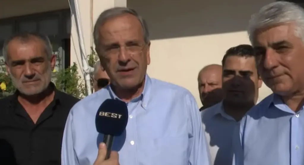 Ψήφισε στην Πύλο και στήριξε τον Πτωχό ο Αντώνης Σαμαράς – «Η Πελοπόννησος σφραγίζει την επιλογή της να πάει μπροστά»
