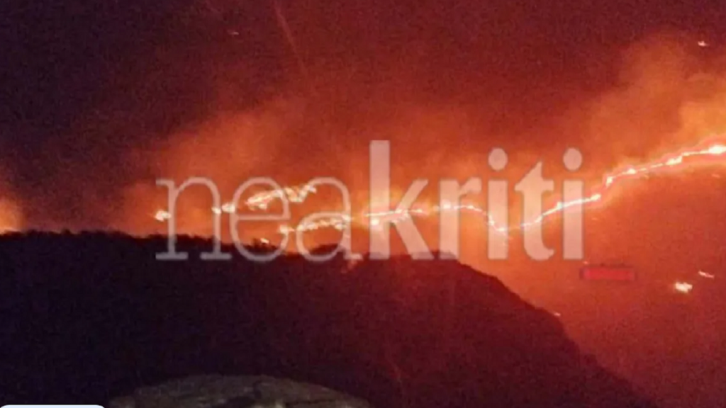 Φωτιά τώρα στο Αμπελούζο Ηρακλείου