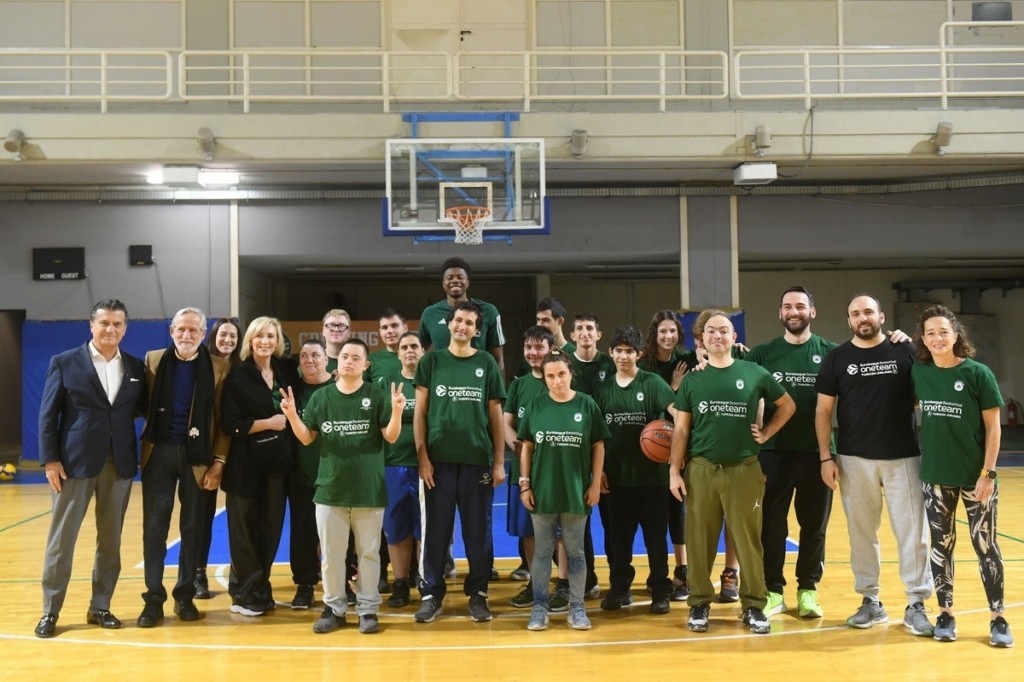 Προπόνηση για το «One Team» της Euroleague μεταξύ των Special Olympics Hellas και της ΚΑΕ Παναθηναϊκός AKTOR