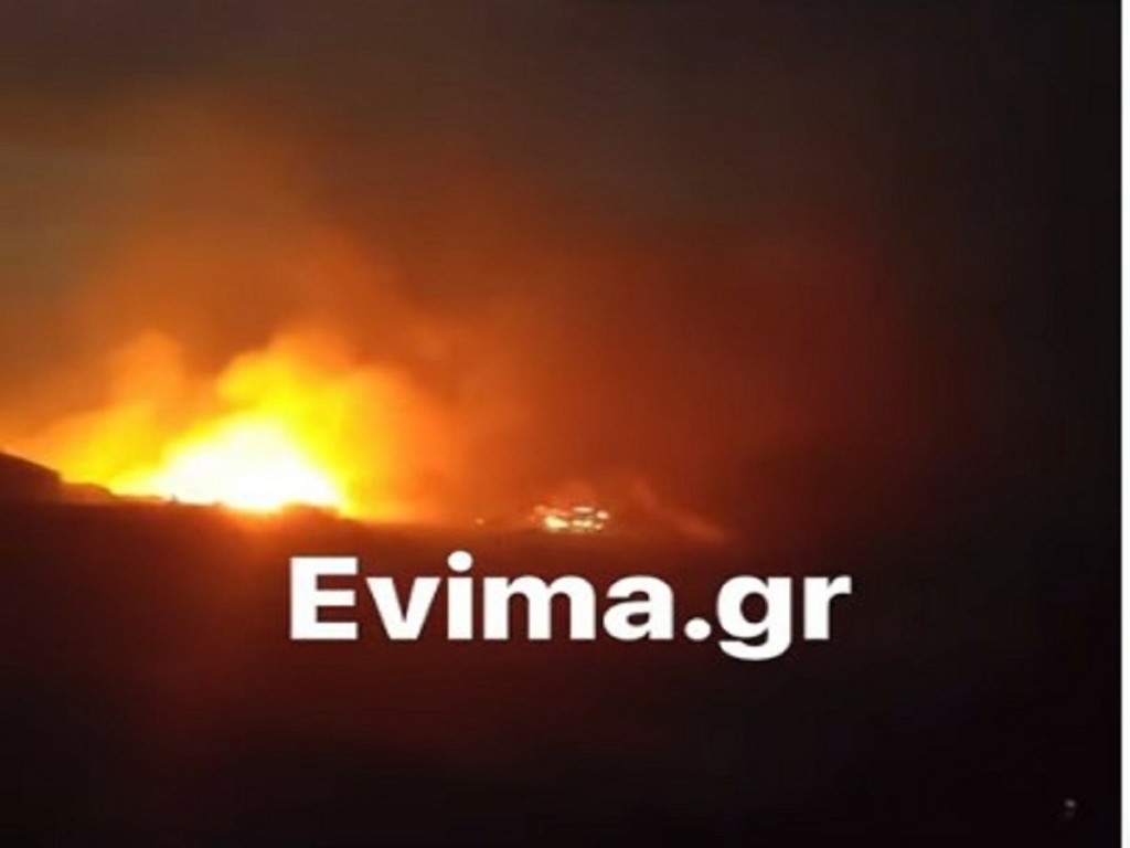 Φωτιά στην Κάρυστο: Συνεχίζεται η μάχη με τις φλόγες στο πύρινο μέτωπο