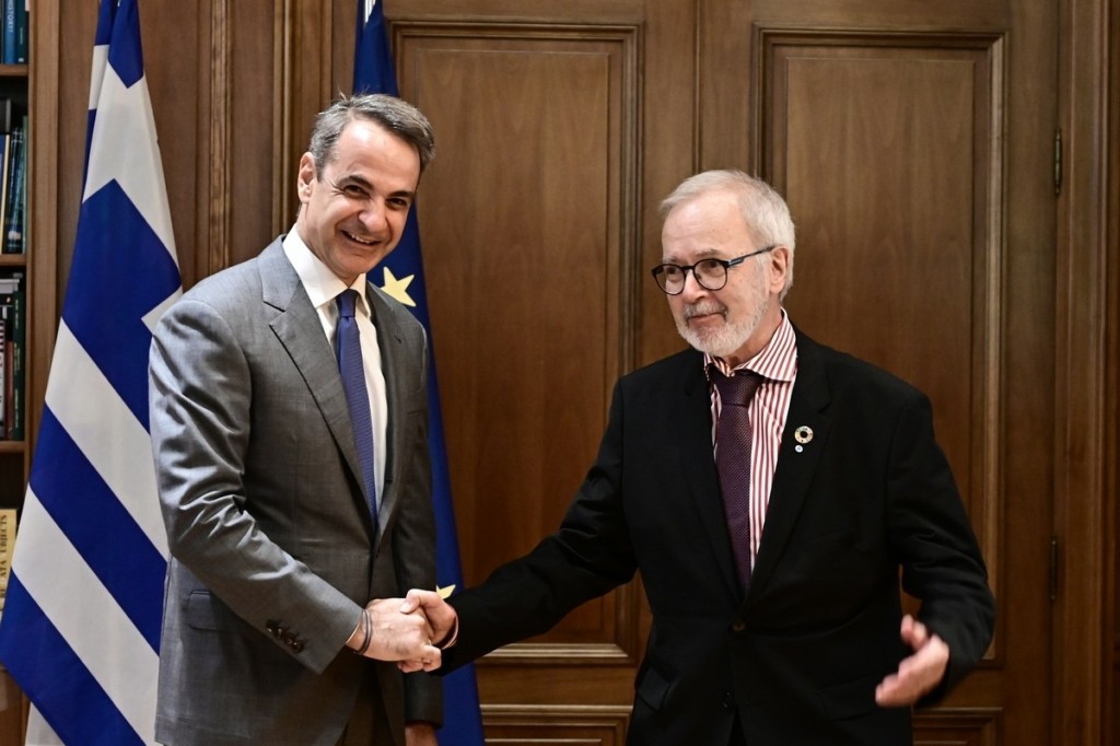 Συνάντηση Μητσοτάκη με τον πρόεδρο της Eυρωπαϊκής Tράπεζας Eπενδύσεων (ETEπ), Werner Hoyer – Τι συζήτησαν