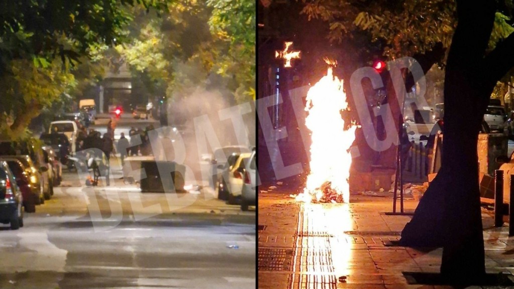 Επεισόδια στα Εξάρχεια με βόμβες μολότοφ και συλλήψεις – Φώναζαν «να πεθάνει ο αστυνομικός»