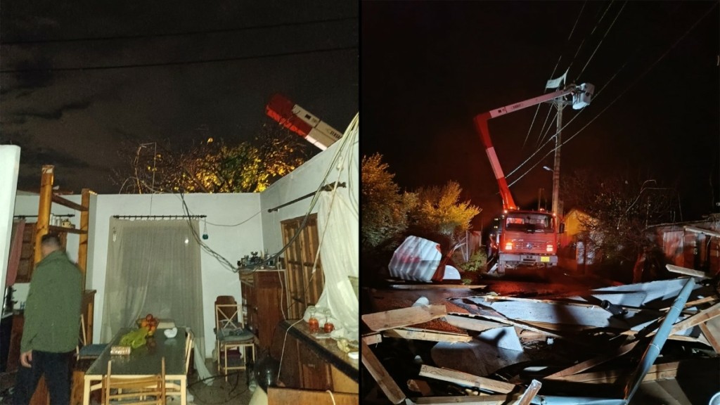 Απίστευτες εικόνες – Ανεμοστρόβιλος “σήκωσε” την σκεπή σπιτιού στη Βάρη