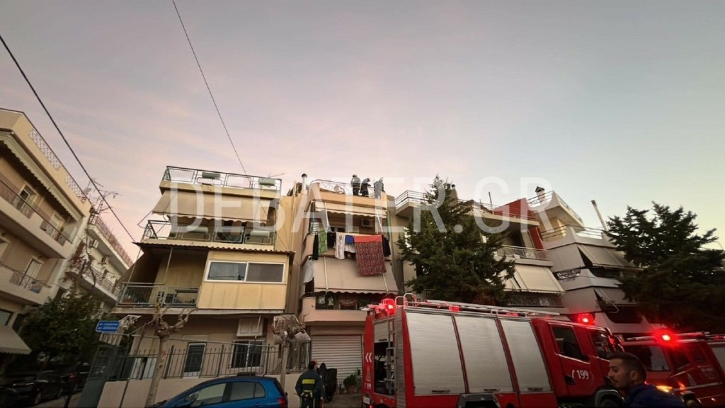 Φωτιά στο Ίλιον – Σε δώμα πολυκατοικίας (pics)
