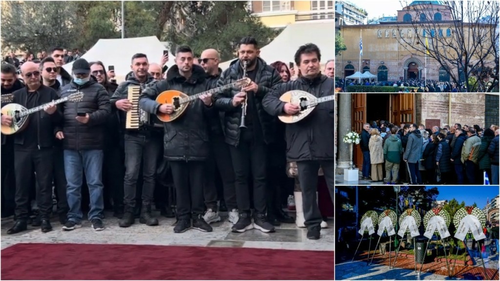Βασίλης Καρράς: Το συγκινητικό αντίο των μουσικών του με το «Νύχτα Ξελογιάστρα» – Ρίγη συγκίνησης στην κηδεία του
