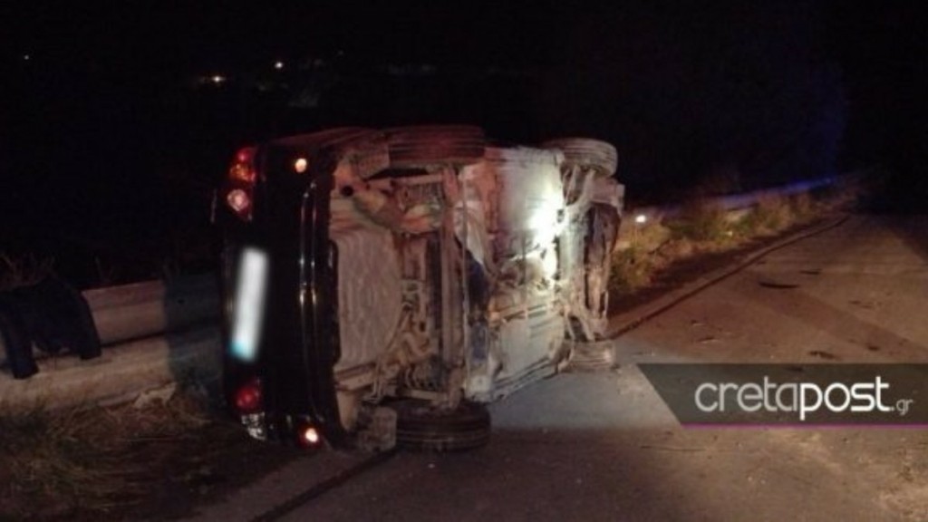 Λασίθι: Επιχείρηση απεγκλωβισμού γυναίκας, μετά από τροχαίο
