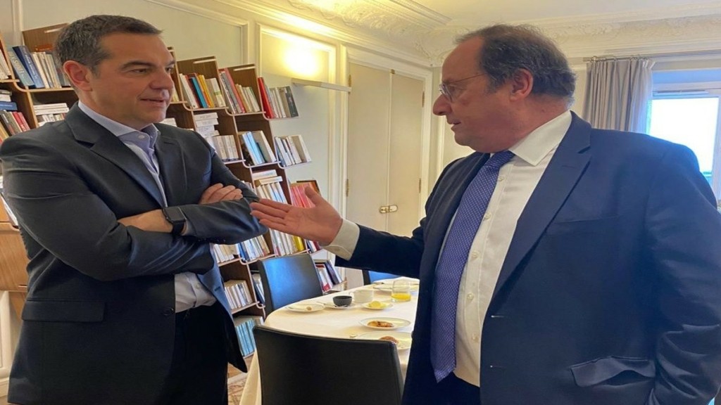 Ο Τσίπρας συναντήθηκε με Ολάντ στο Παρίσι: «Να ενωθούν οι προοδευτικές δυνάμεις ενάντια στην Ακροδεξιά»