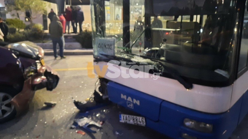 Χαλκίδα: ΚΤΕΛ έπεσε πάνω σε πιάτσα ταξί – Δύο τραυματίες