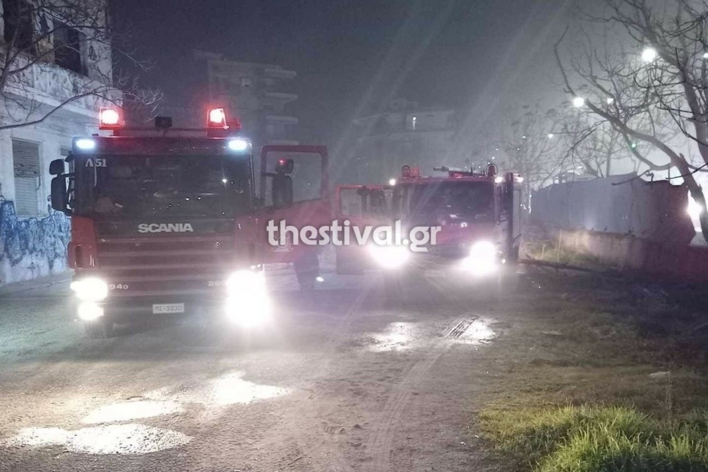 Φωτιά στο παλιό εργοστάσιο της ΑΓΝΟ στη Θεσσαλονίκη