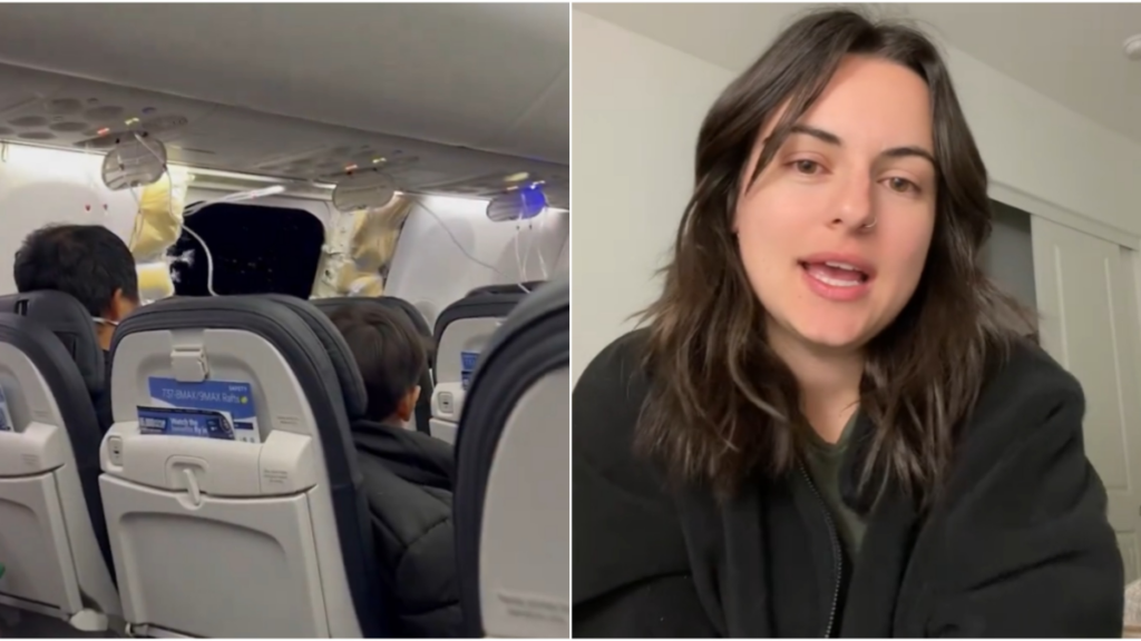 Συγκλονίζει επιβάτιδα της Alaska Airlines: «Ακούσαμε έναν δυνατό θόρυβο – Το χειρότερο ήταν η προσγείωση» – Το viral βίντεο στο TikTok