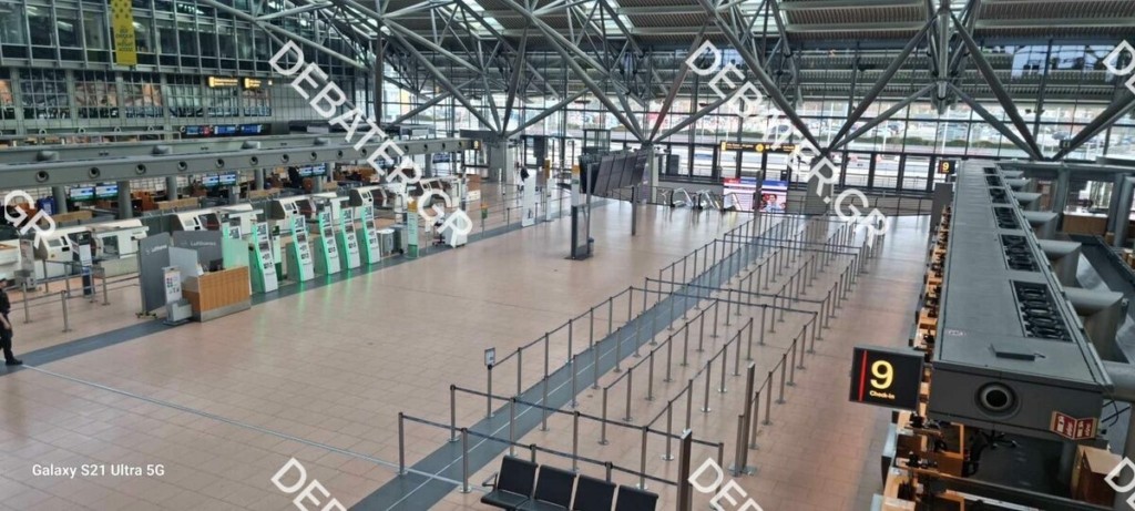Γερμανία: Παρέλυσαν 11 μεγάλα αεροδρόμια λόγω απεργίας – Δείτε εικόνες