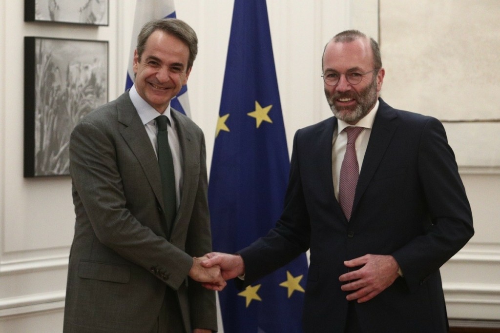 Κυριάκος Μητσοτάκης: Συναντήθηκε με τον Πρόεδρο του Ευρωπαϊκού Λαϊκού Κόμματος Μάνφρεντ Βέμπερ