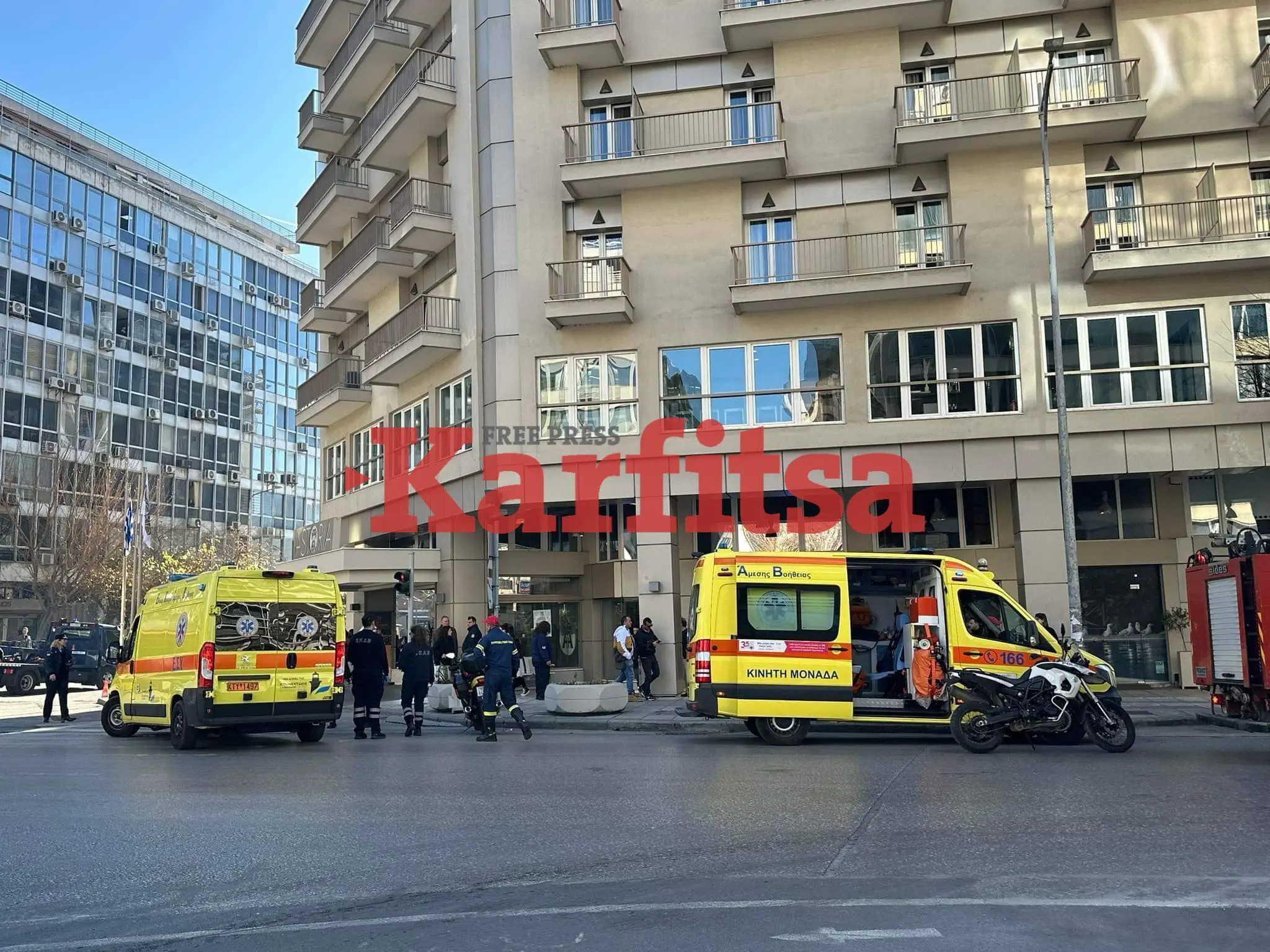 Νεκρή 63χρονη γυναίκα στο κέντρο της Θεσσαλονίκης -Έπεσε από τον 8ο όροφο ξενοδοχείου