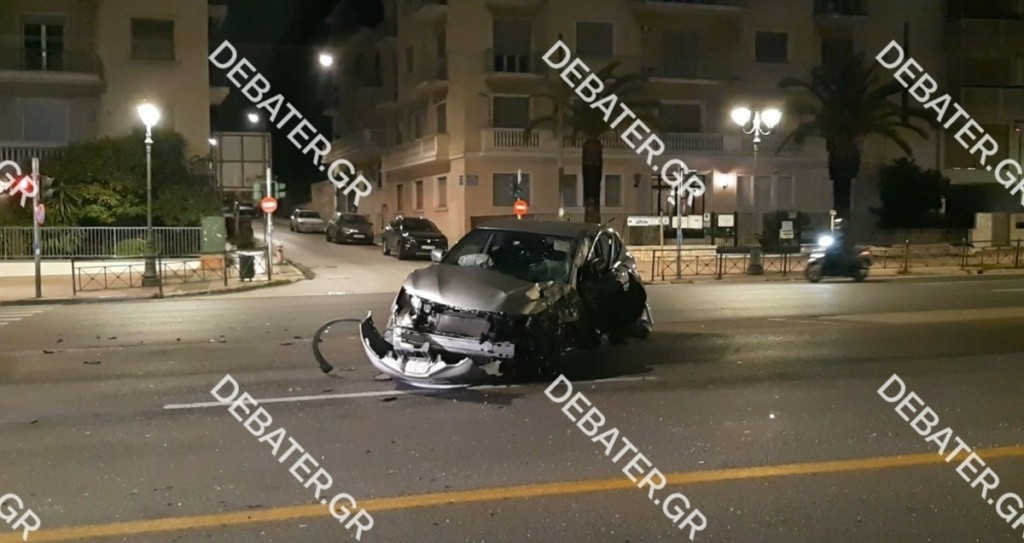 Τροχαίο στο Ιπποκράτειο τα ξημερώματα (Vid)