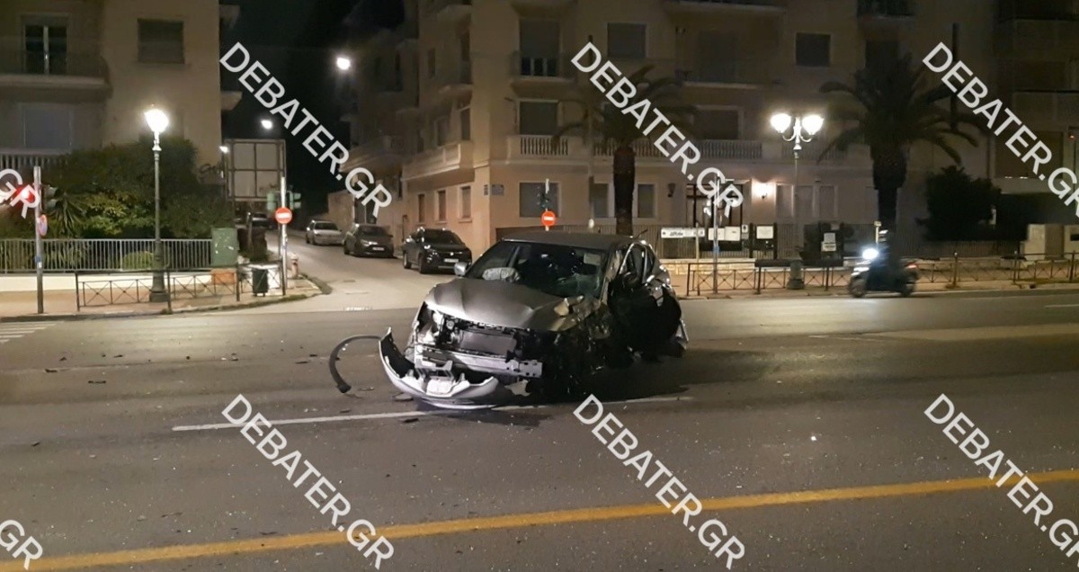 Τροχαίο στο Ιπποκράτειο τα ξημερώματα (Vid)