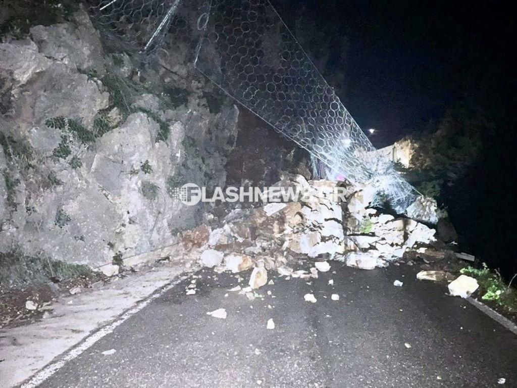 Ρέθυμνο: Σοκαριστική κατολίσθηση στο φαράγγι Κοτσιφού – Καταστράφηκε μέρος του δρόμου