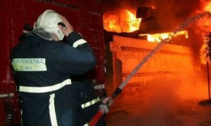 Φωτιά σε γεωργική έκταση στο Ελληνοχώρι Κορινθίας