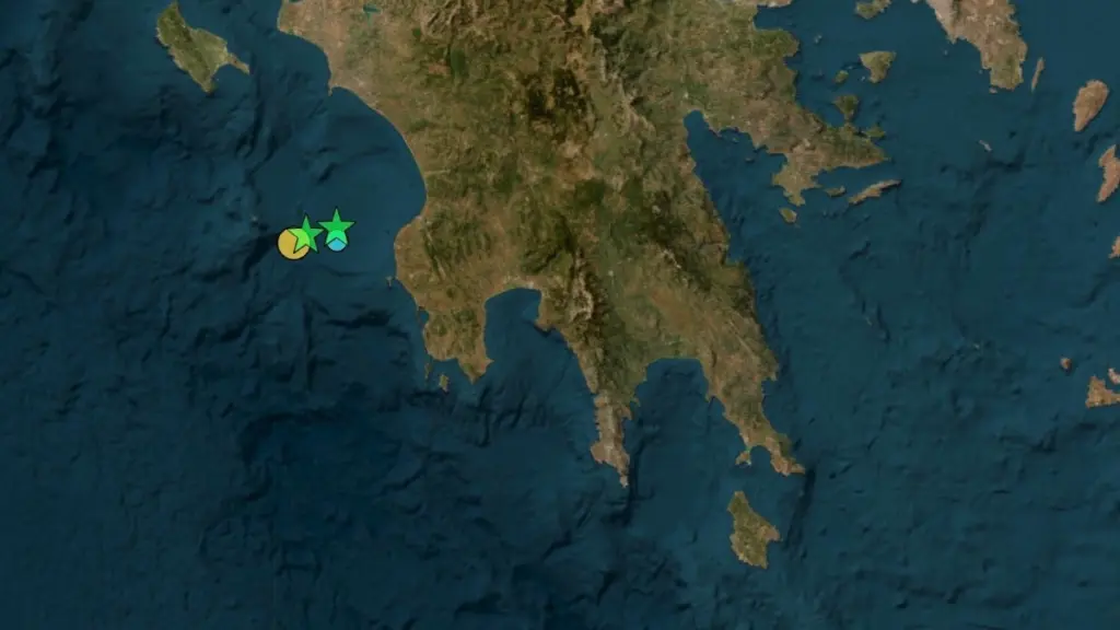Δύο σεισμοί 4,3 και 5,7 Ρίχτερ ανοιχτά της Ηλείας -Αισθητοί και στην Αθήνα