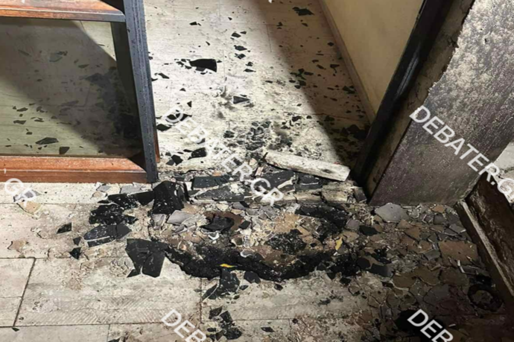 Βύρωνας: Έκρηξη από γκαζάκια σε είσοδο πολυκατοικίας -Σοβαρές υλικές ζημιές (pics)