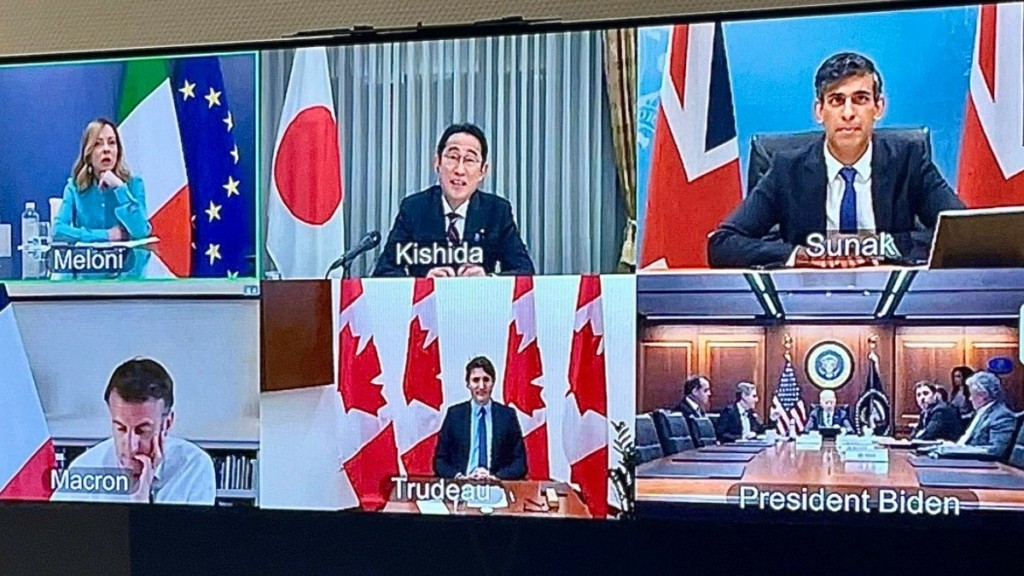 Ολοκληρώθηκε η συνεδρίαση της G7 – Ομόφωνη καταδίκη της πρωτοφανούς επίθεσης του Ιράν κατά του Ισραήλ