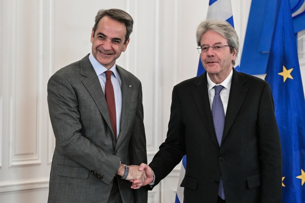Τζεντιλόνι σε Μητσοτάκη: Η Ελλάδα έχει μέσο όρο ανάπτυξης 2%, ενώ η Ευρώπη έχει 0% και κάτι -Αυτό κάνει τη διαφορά