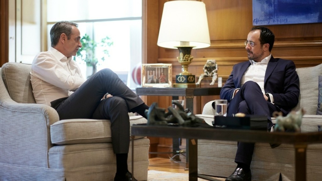 Συνάντηση Μητσοτάκη με τον Πρόεδρο της Κυπριακής Δημοκρατίας, Νίκο Χριστοδουλίδη