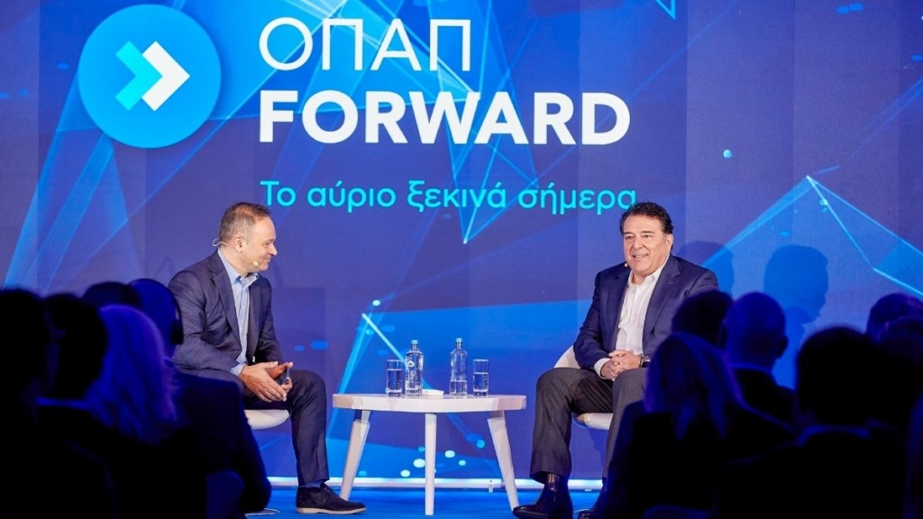 Fireside chat Μάρκου Βερέμη και Κώστα Μάλλιου σε εκδήλωση του ΟΠΑΠ Forward (vid)