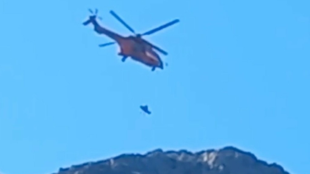 Διάσωση τραυματισμένης γυναίκας με Super Puma από το όρος Δίρφυς -Δείτε βίντεο