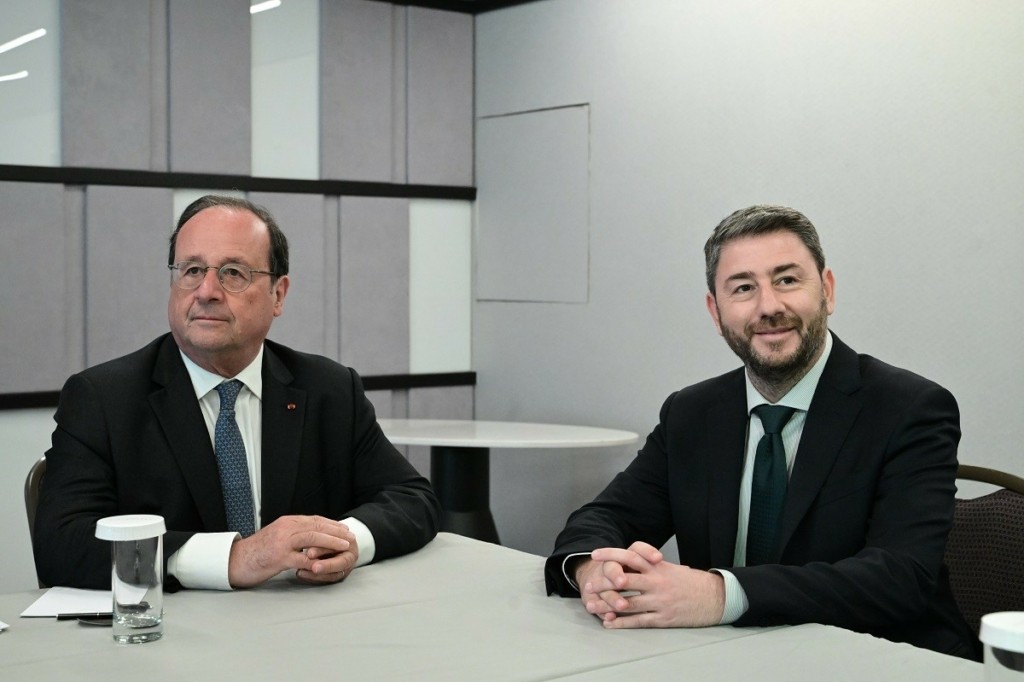 Νίκος Ανδρουλάκης: Συναντήθηκε με τον Φρανσουά Ολάντ – Παρών και ο Χάρης Δούκας