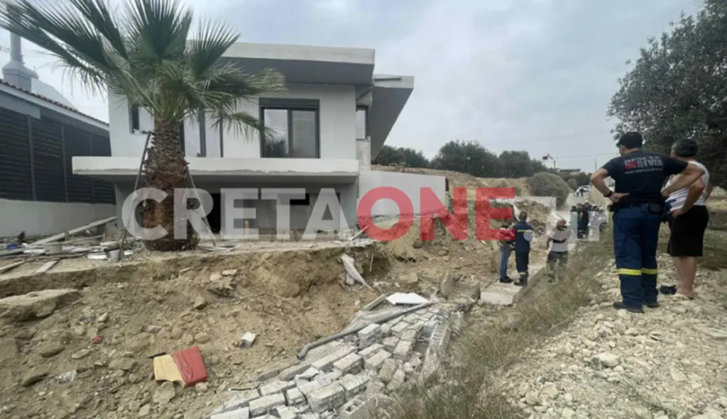 Κρήτη: Κατέρρευσε τοίχος οικοδομής – Στο σημείο η Πυροσβεστική