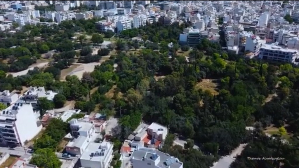 Εικόνα από drone πάνω από την Ακαδήμια Πλάτωνος – Το τελευταίο βράδυ του σπουδαίου φιλοσόφου
