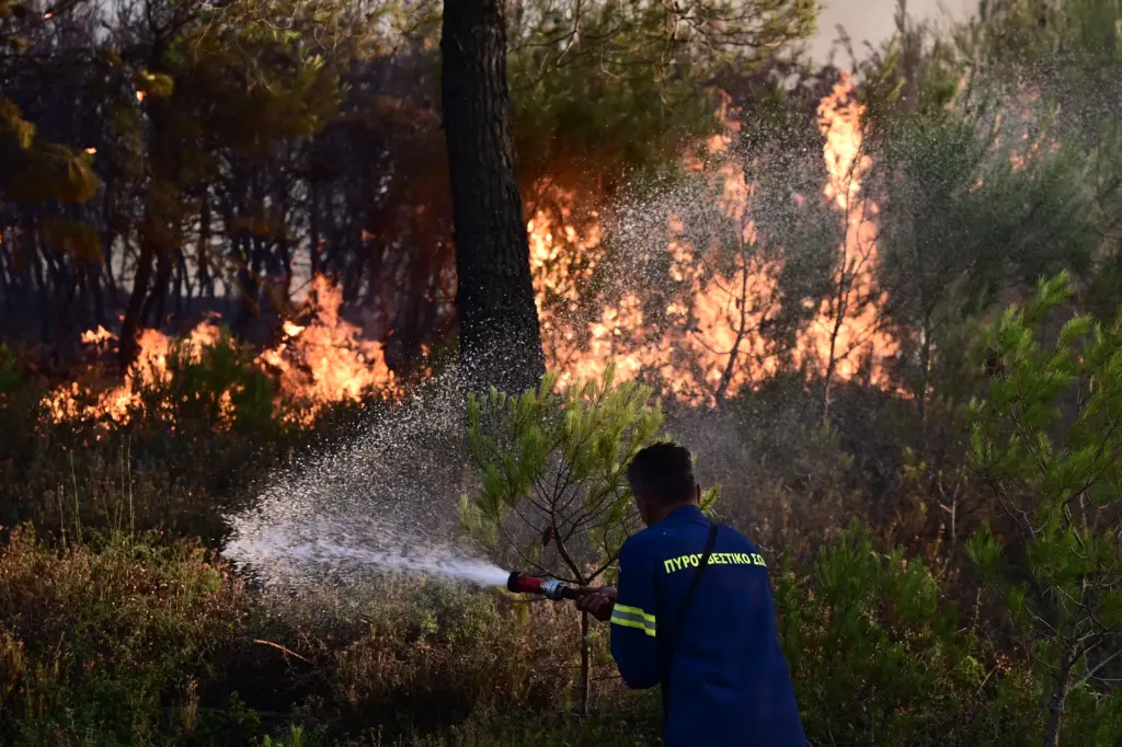 Φωτιά στη Σταμάτα: Τραυματίστηκε πολίτης στο πόδι