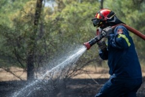 Πυρκαγιά σε χαμηλή βλάστηση στον Ασπρόπυργο