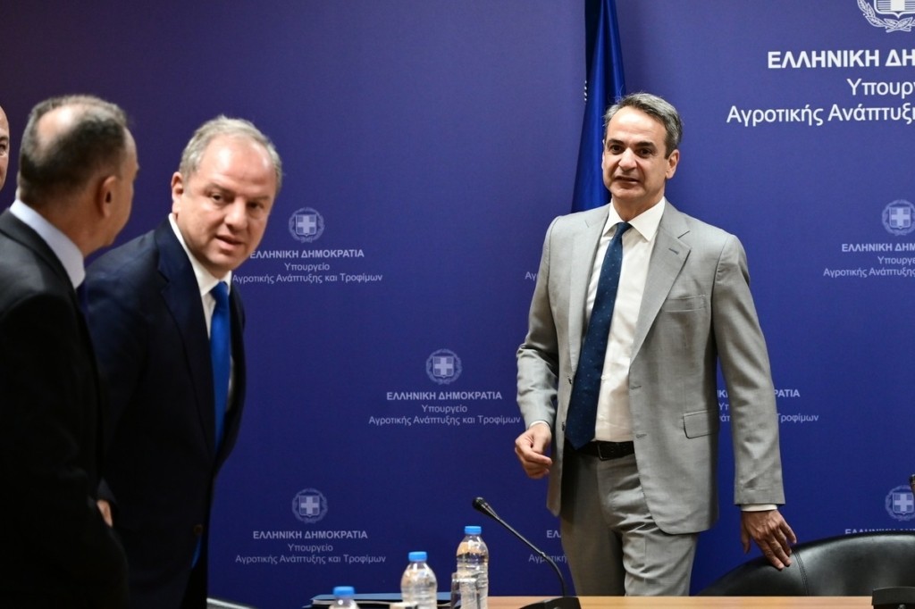 Στο υπουργείο Αγροτικής Ανάπτυξης ο Κυριάκος Μητσοτάκης – Καρέ καρέ η επίσκεψή του
