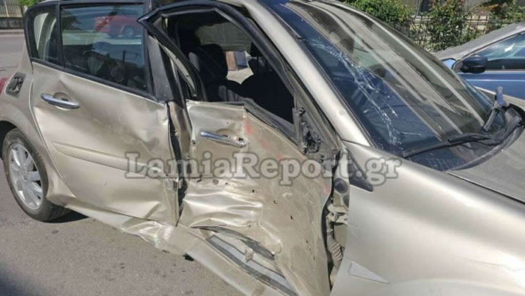 Λαμία: Παραβίασε το STOP και έστειλε τέσσερα άτομα στα επείγοντα (Pics, Vid)